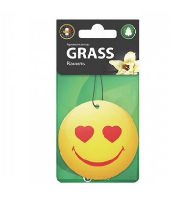 Ароматизатор картонный GRASS смайл ваниль