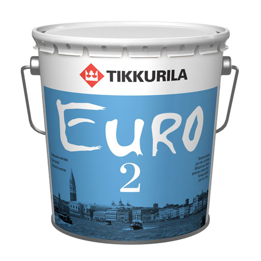 Краска ВД Tikkurila Euro 2 латексная интерьерная матовая 2,7л