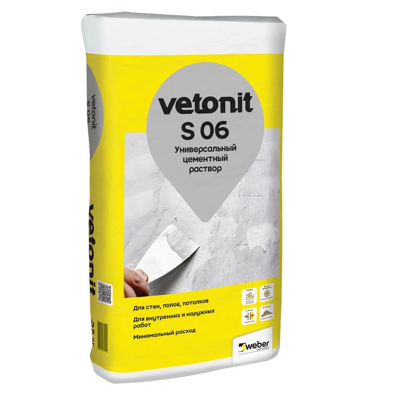 Универсальный цементный раствор Vetonit S06 25кг