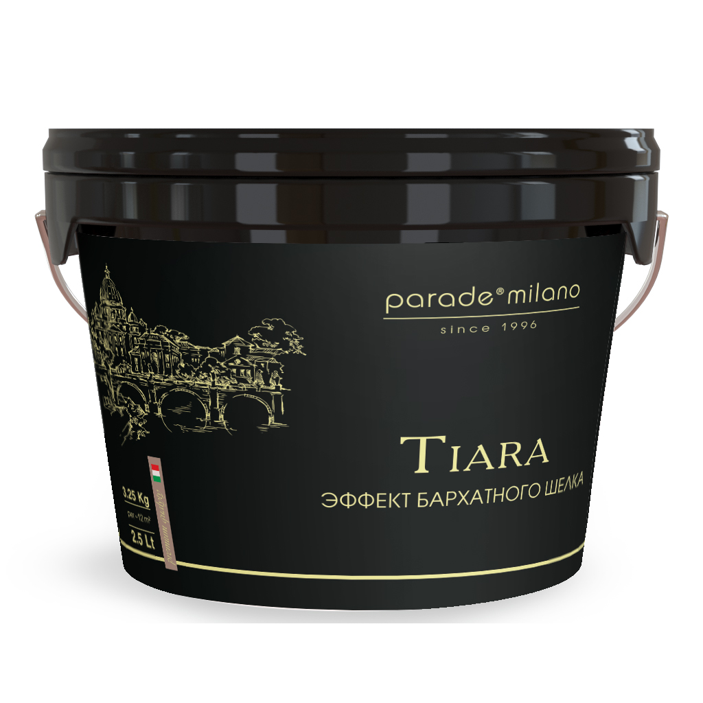 Декоративное покрытие с эффектом бархатного шелка PARADE Tiara 2,5л Италия