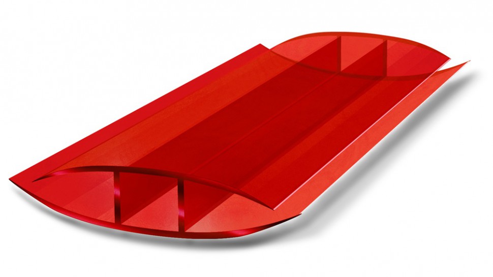 Профиль соединительный неразъемный красный 6 м ( 6 мм)